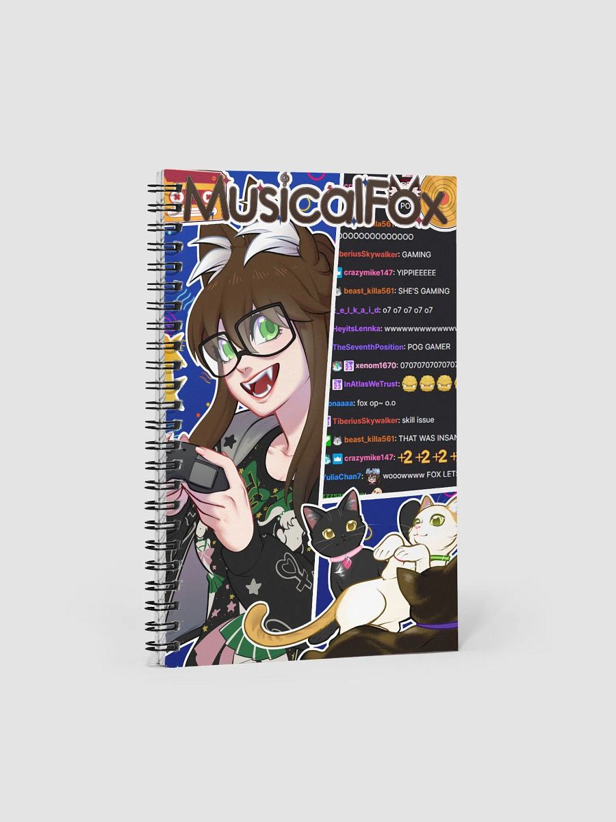 4 Year Streamversary Spiral Notebook product image (1)