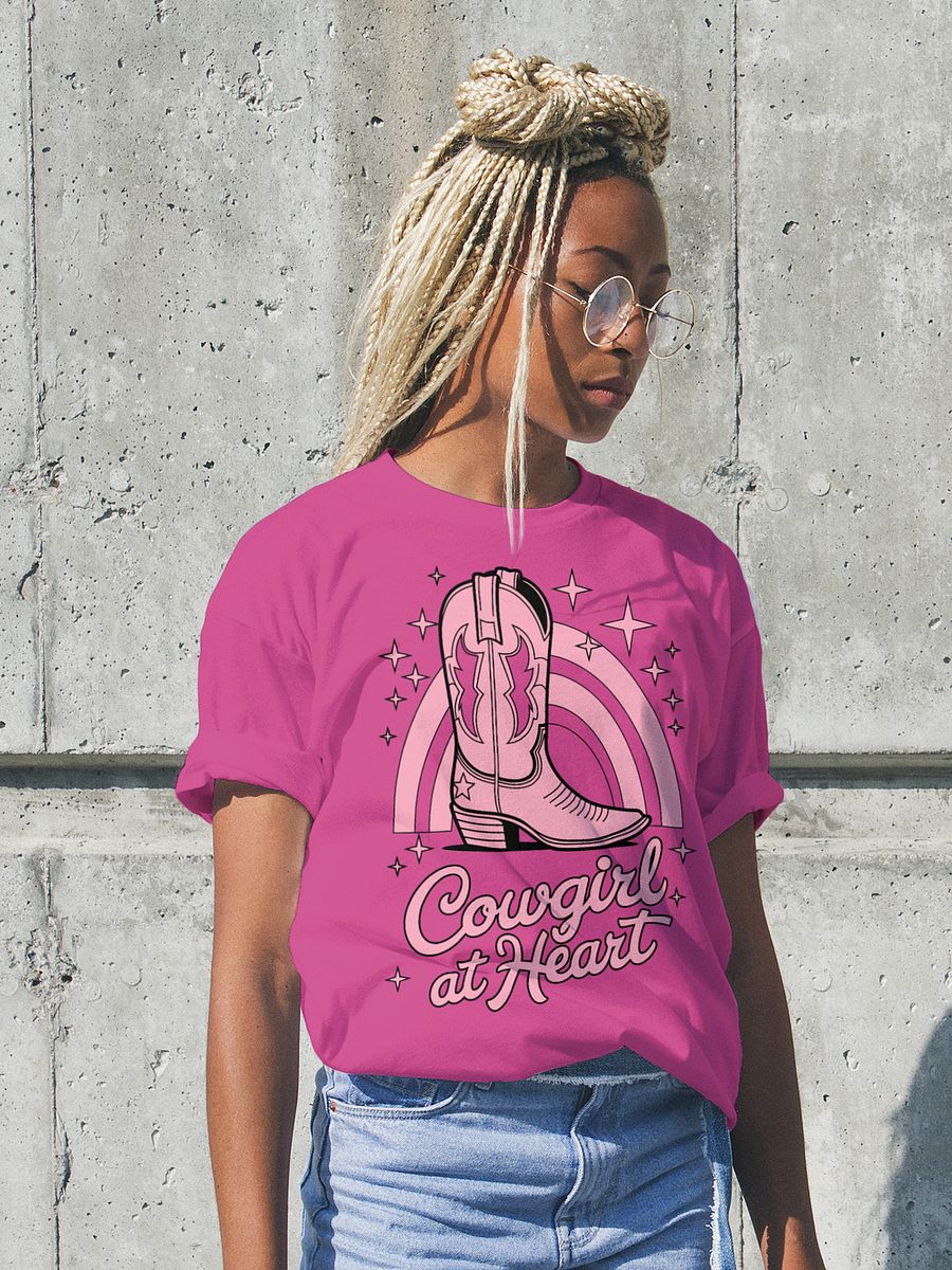 Cowgirl at Heart Western Boot T-Shirt product image (1)