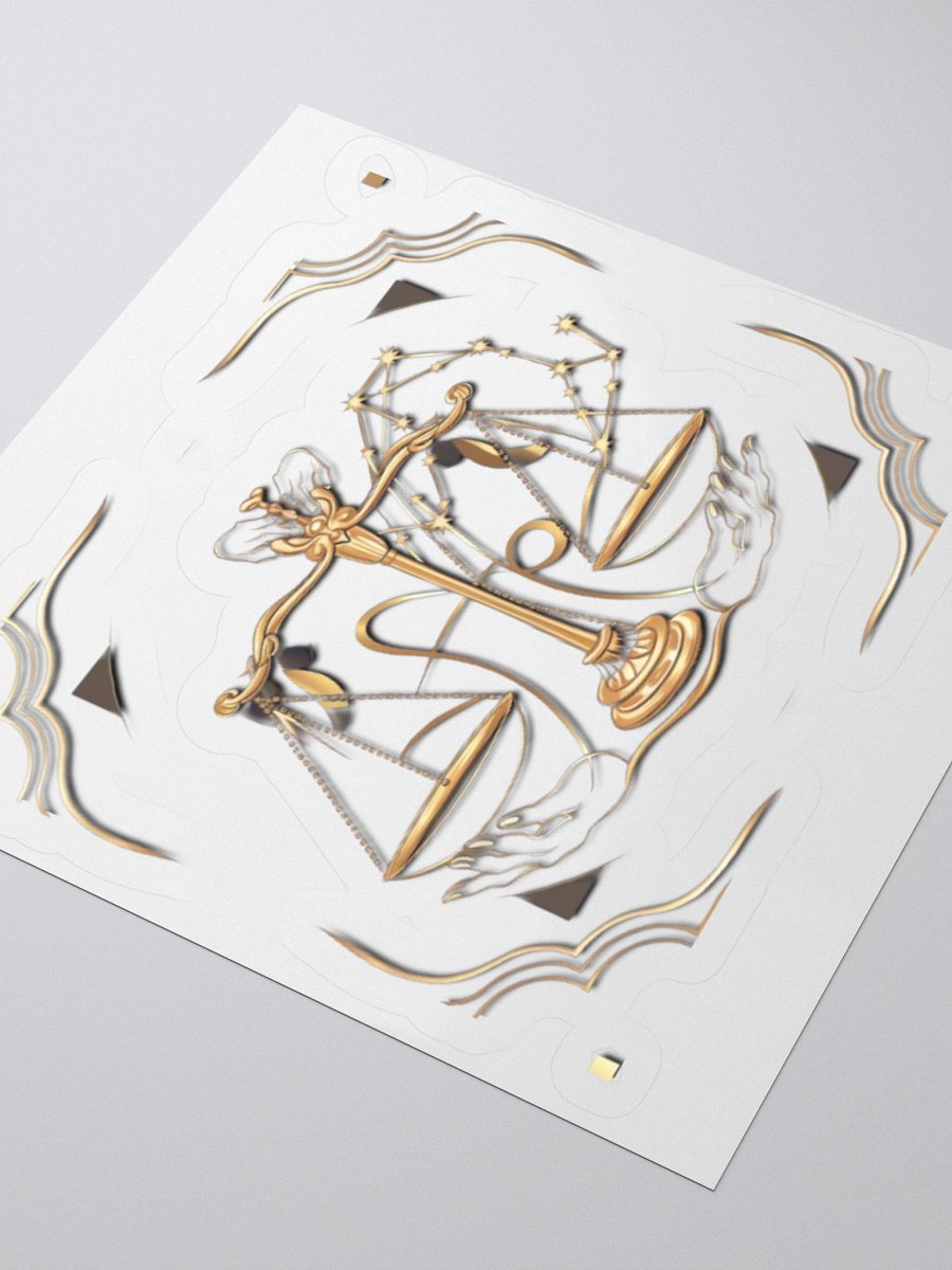 Libra Scales & Constellation Kisscut Stickers product image (9)