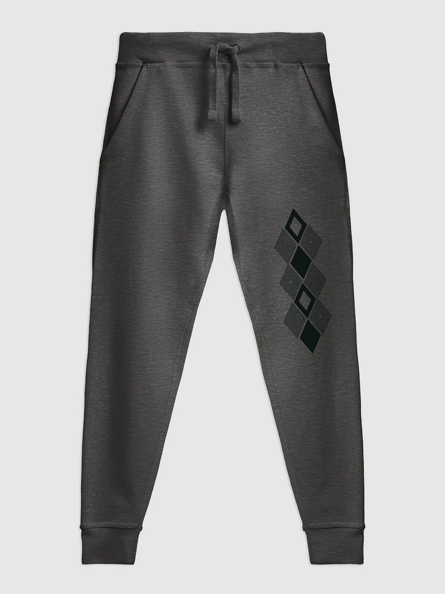 Black and white triangle design joggers product image (3)