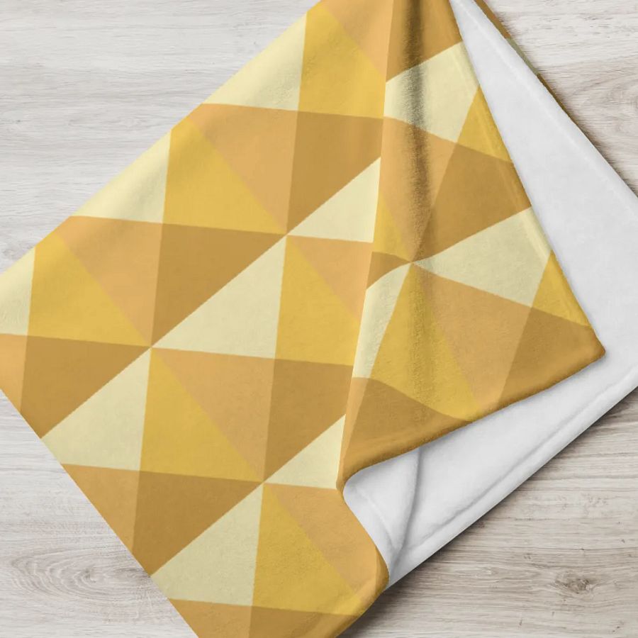 Throw Blanket 💛 I will focus my energy on what's good for me (127 × 153 cm) product image (5)