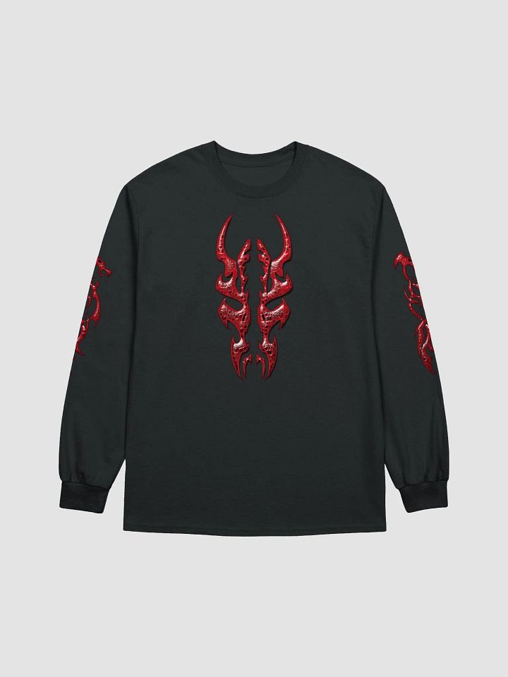 Crimson Tribal Dragon Unisex Longsleeve Shirt product image (1)