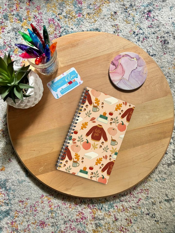 Cozy Fall Spiral Notebook product image (1)