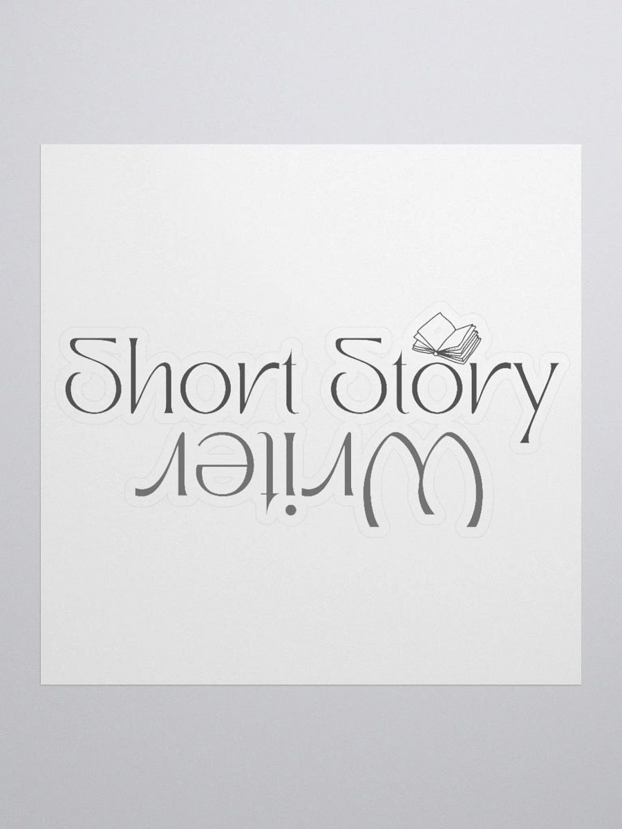 Short Story Writer Reflection Text Stickers product image (1)