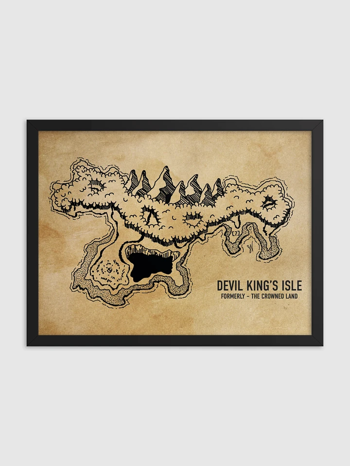 Devil King's Isle High Quality Framed Matte Poster (Black Frame) product image (1)