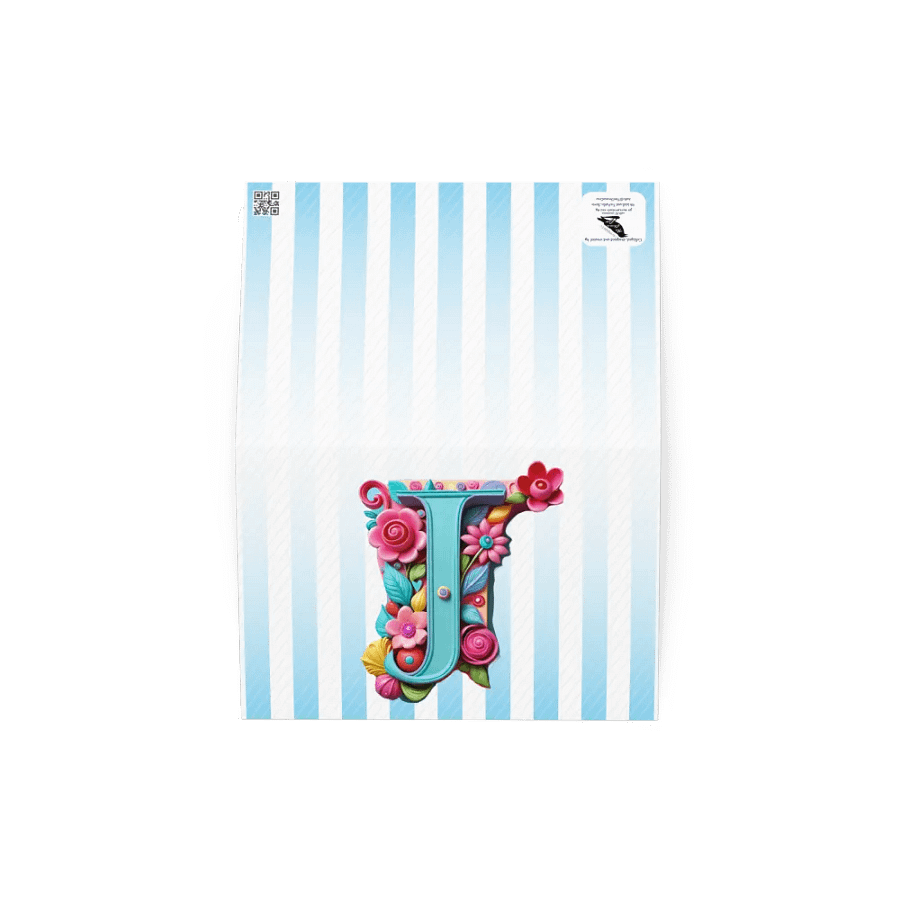 Valentine’s Monogram Letter J(3) Card product image (3)