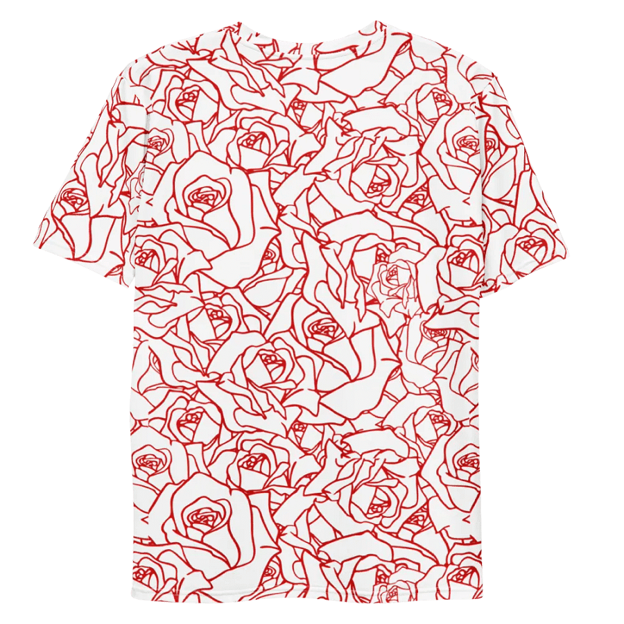 Loads of Roses · white-red crew neck t-shirt product image (11)