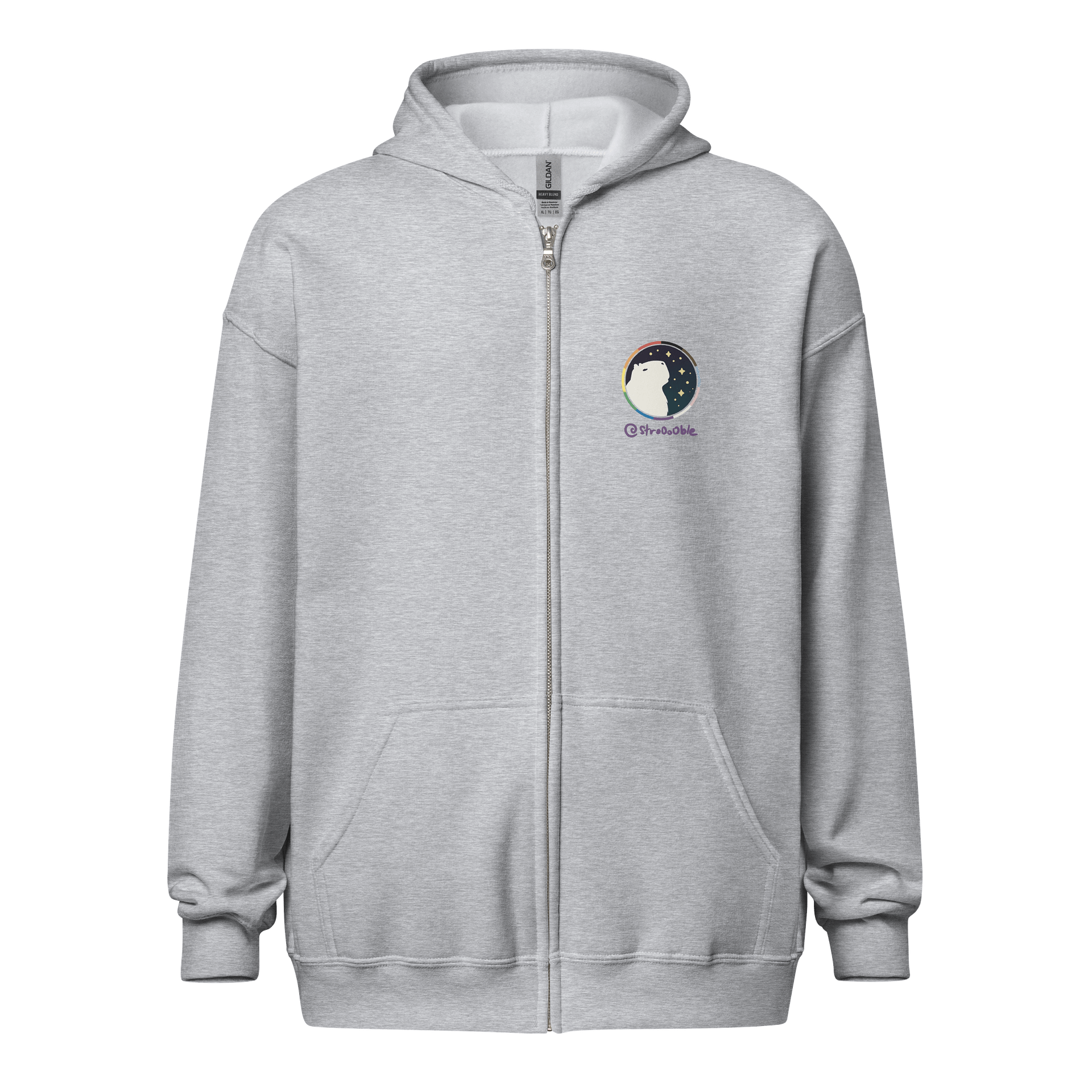 zipped hoodie : froggy roastimus product image (2)