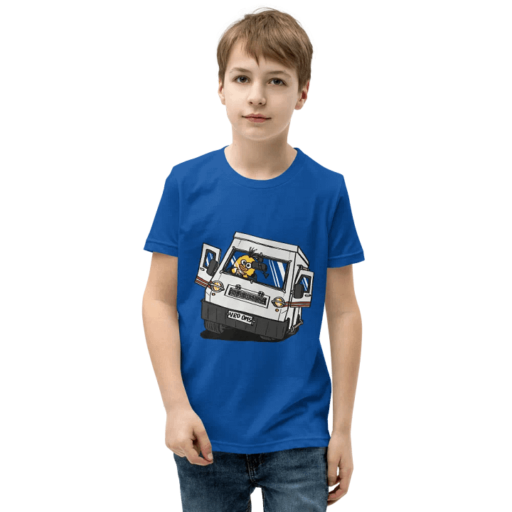 Wheelie Yellow Driving Youth T (front print!) product image (2)