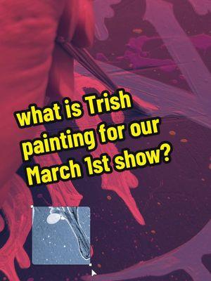 we have a work in progress of our next raffle item for the march 1st show! any guesses?? #art #madness #yourhighness #paintok 