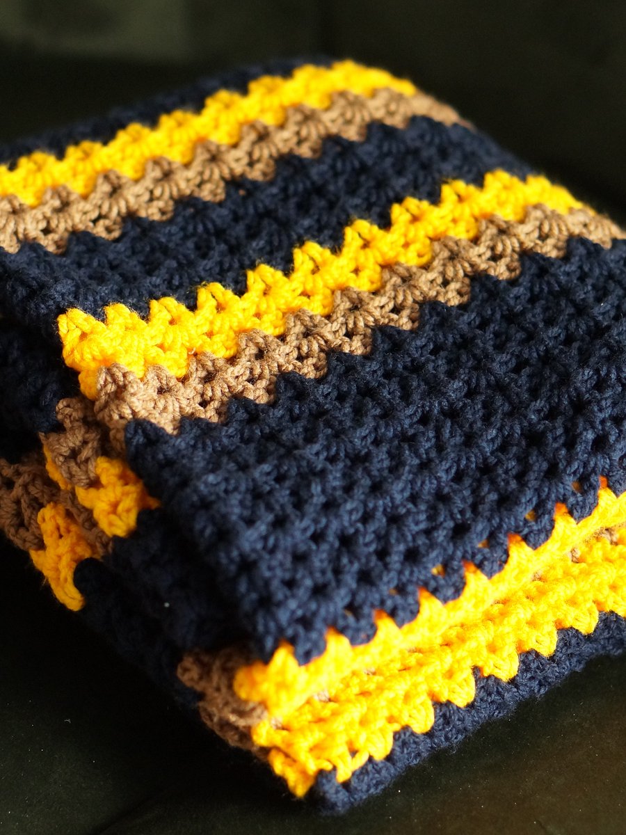 V stitch striped blanket pdf pattern product image (4)