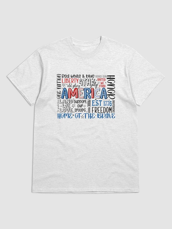 Patriotic Dotted America T-Shirt product image (2)