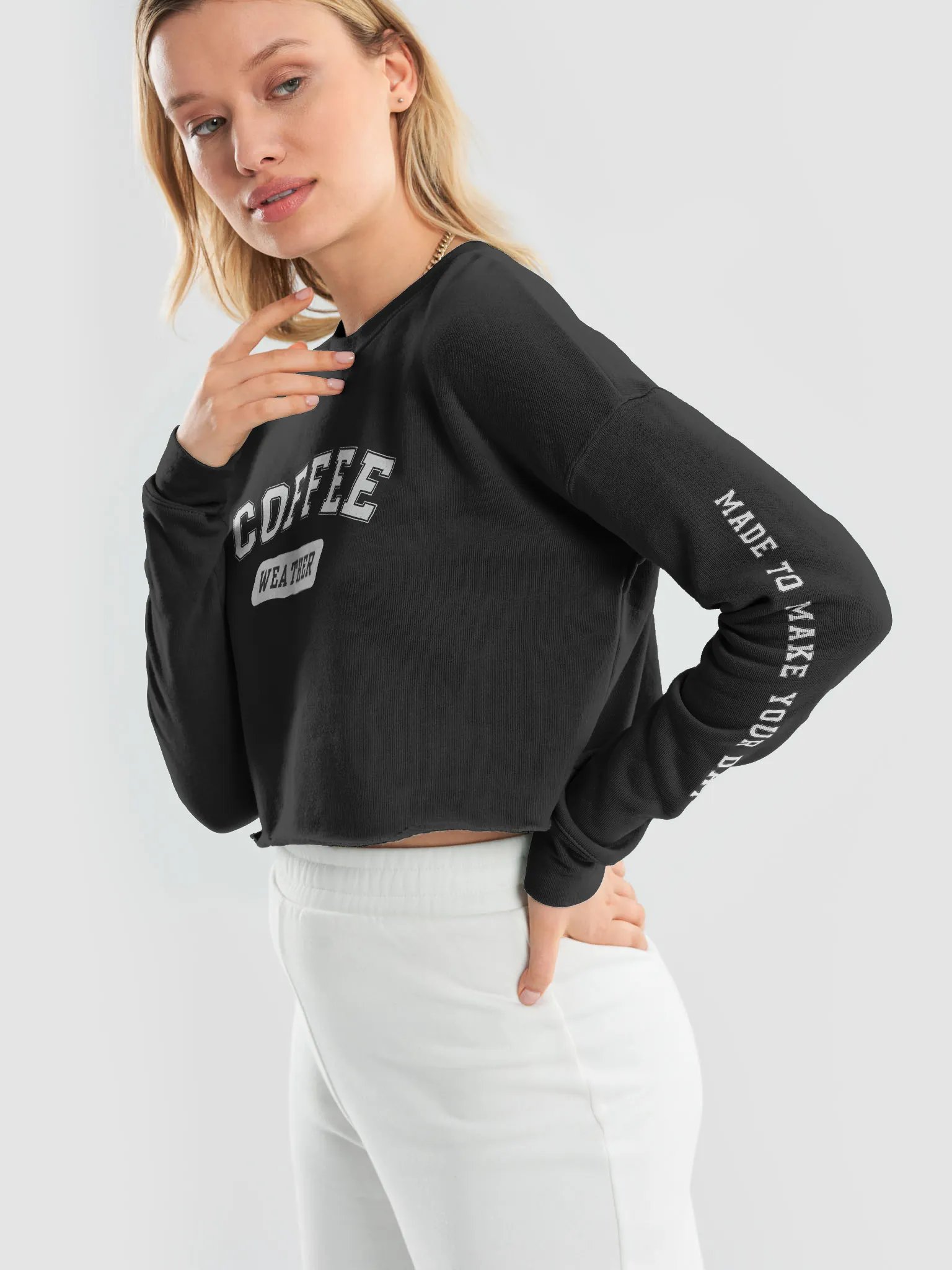 Coffee Weather | Crop Crewneck Edition product image (47)