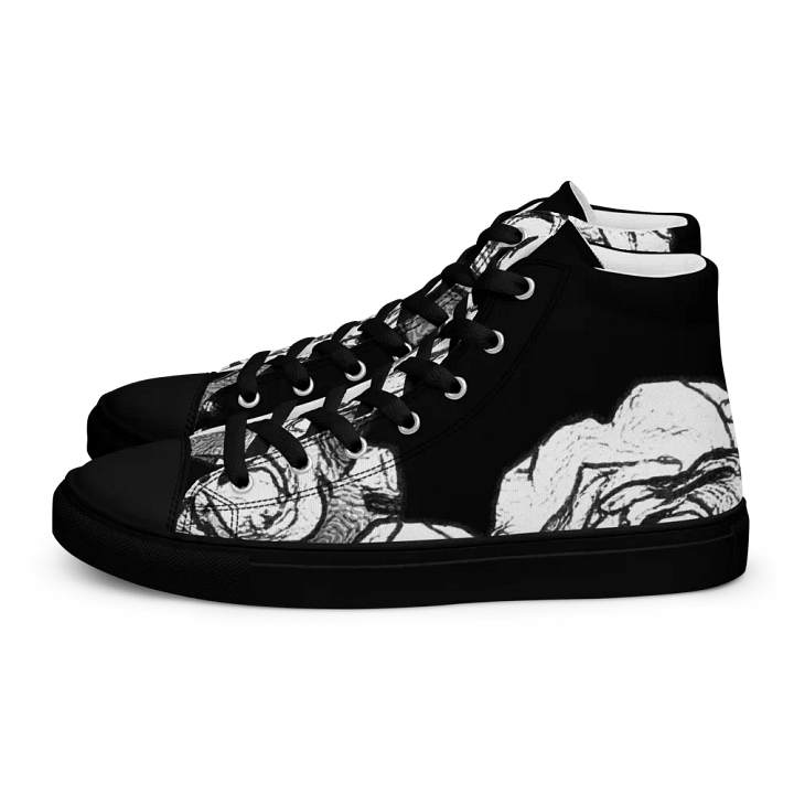 White roses High Top Canvas Shoes (womens) product image (2)