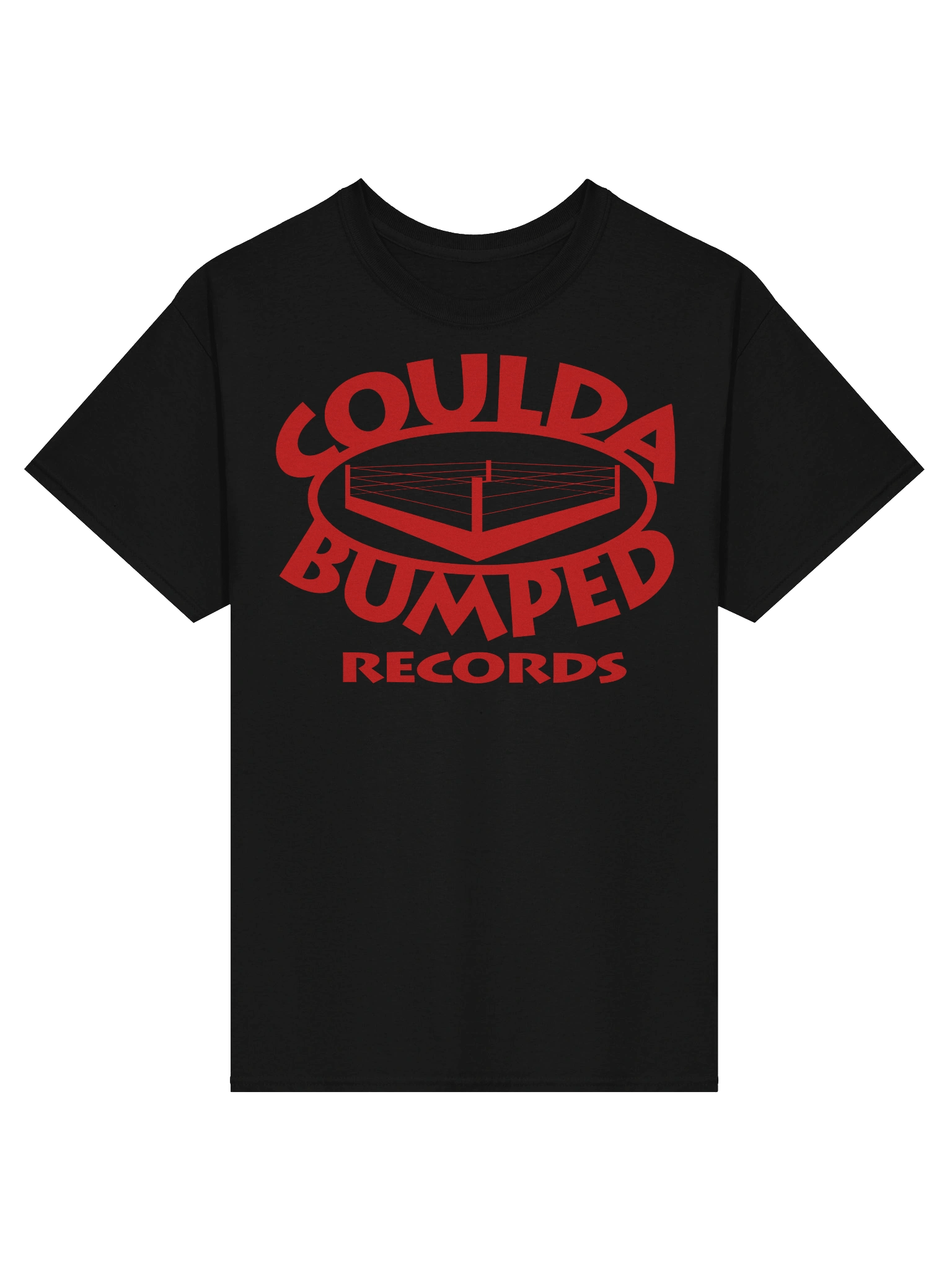 Coulda Bumped Records Tee - Black/Red product image (1)