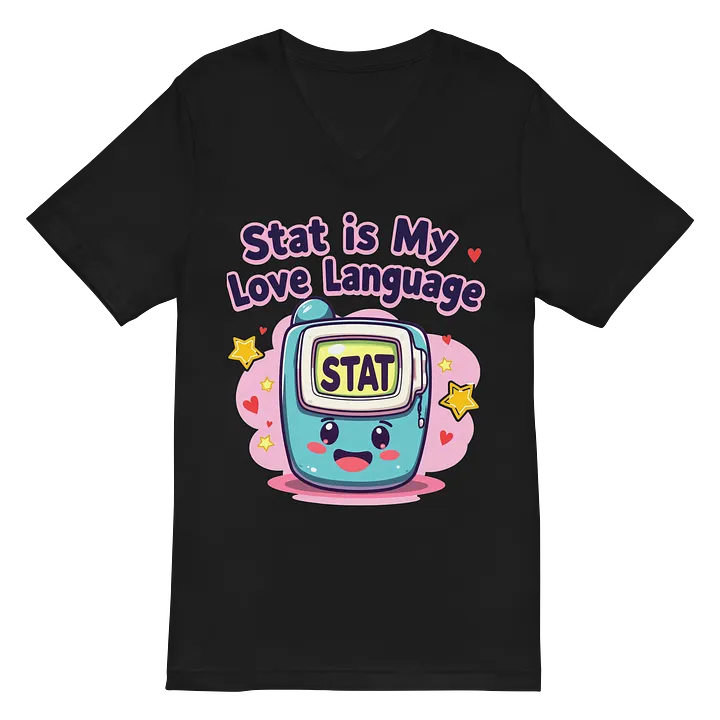 STAT Love: Playful Monitor V-Neck Tee product image (3)