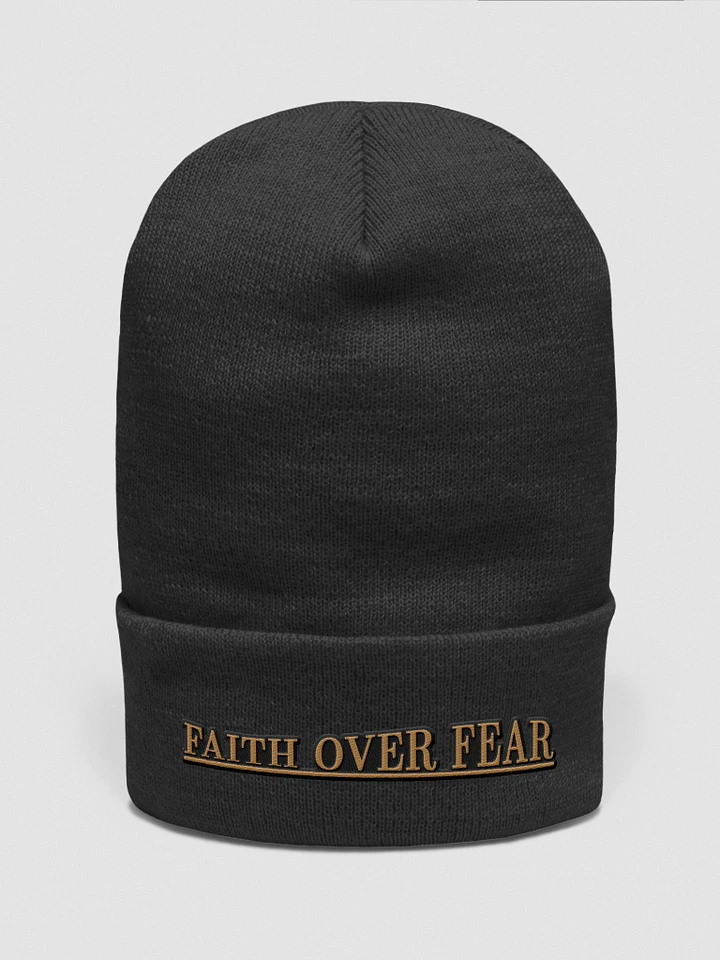 Faith over Fear Beanie product image (1)