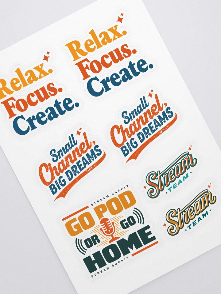 Stream Supply Sticker Sheet product image (1)