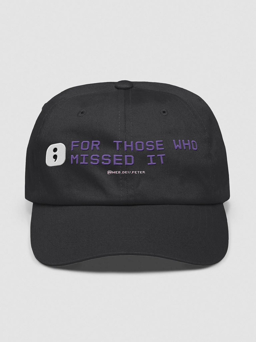 “Missed Semicolon” Cap product image (3)