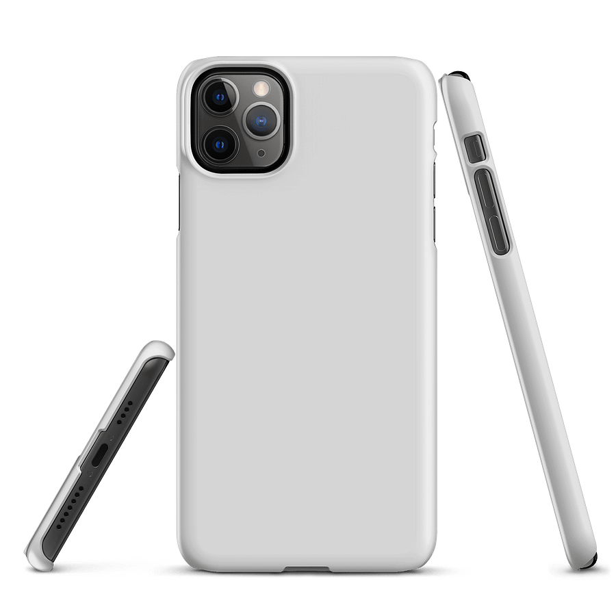 Light Gray Solid Color iPhone® Matte Snap Case product image (3)