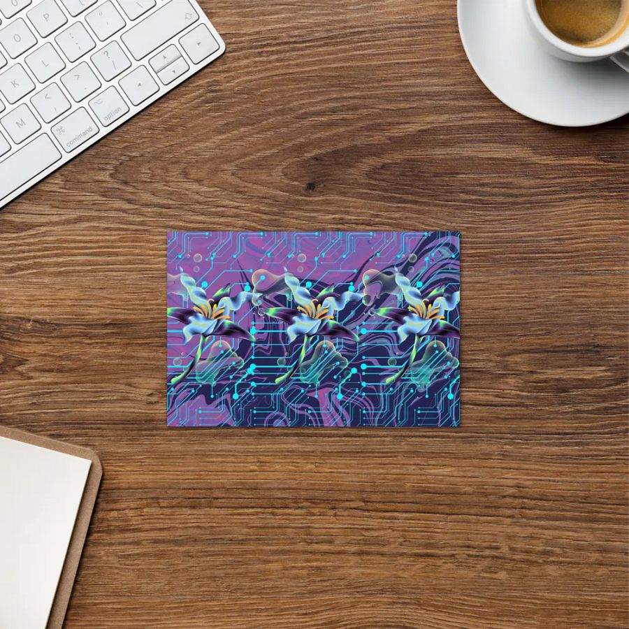 purple mood meta-magic teal meta-magic greeting card for stylish gifts product image (6)