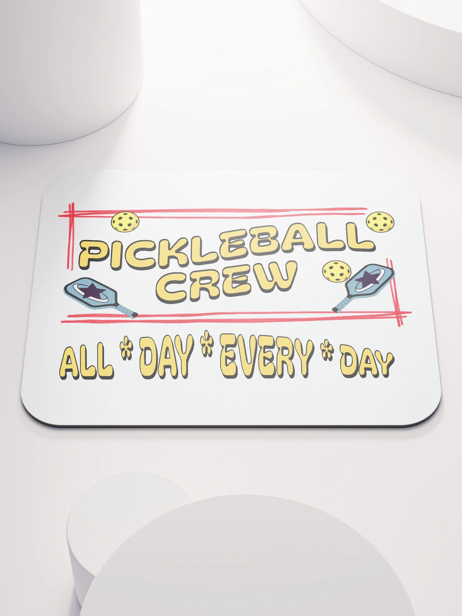 Pickleball Crew All Day Every Day Mouse Pad product image (1)