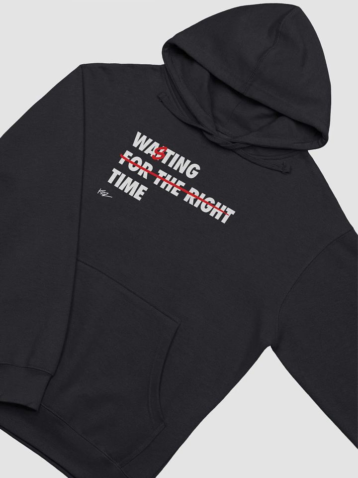 Wasting Time Regular Fit Hoodie - Black product image (2)