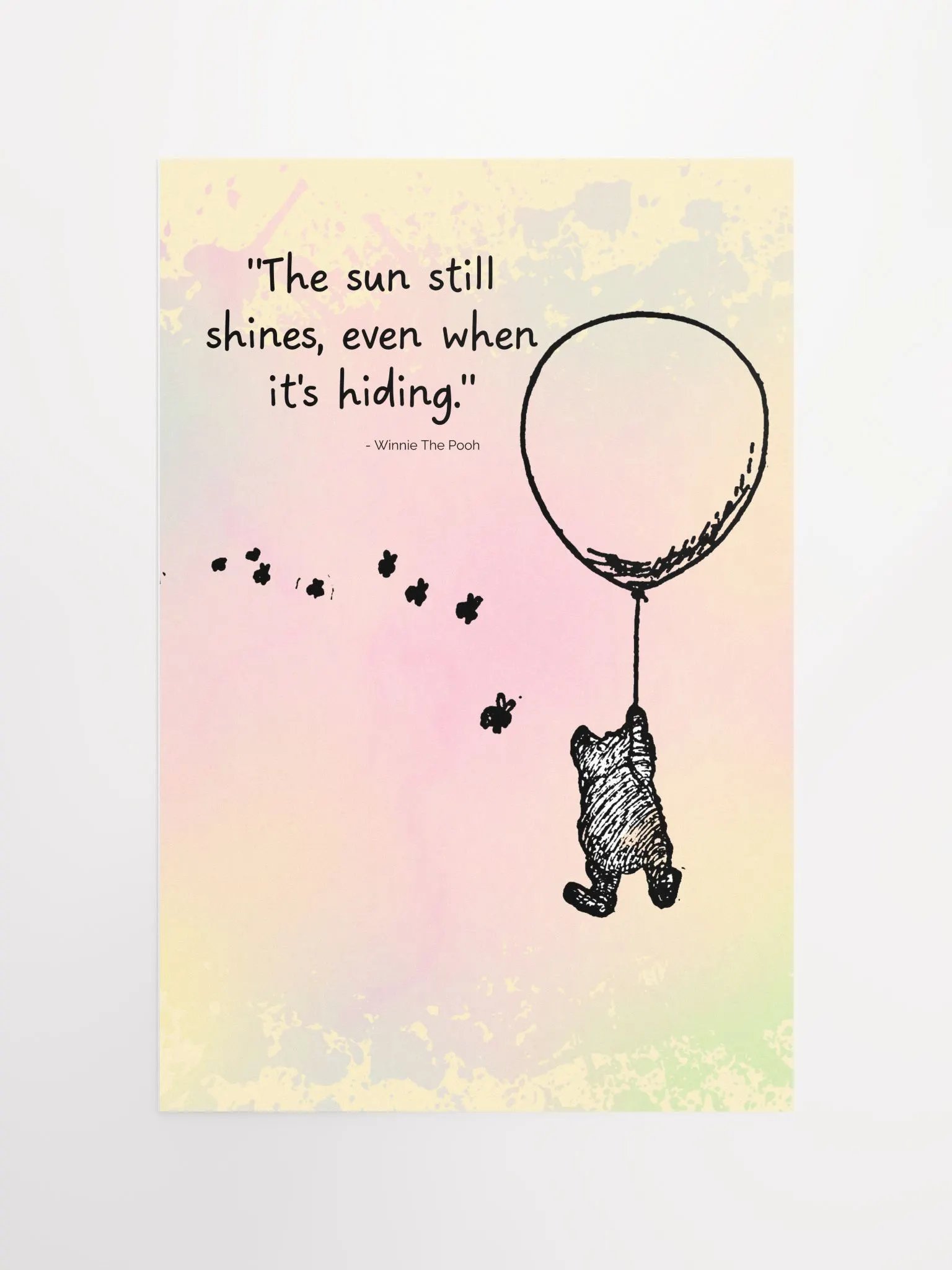 Winnie The Pooh Wall Art for Nursery 