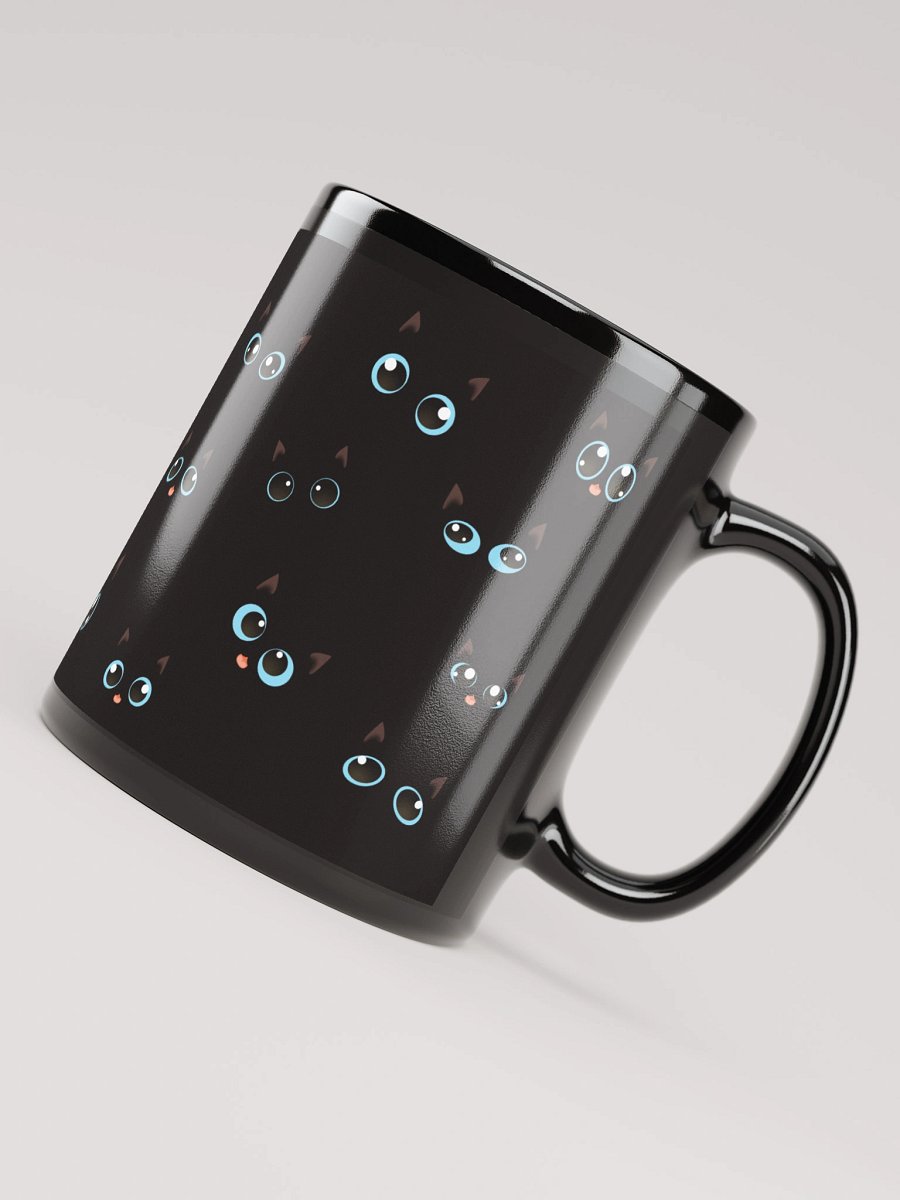 Black Cat Faces (Blue Eyes) Mug product image (4)