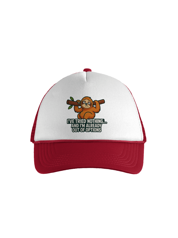 Sloth of Options Foam Trucker Hat product image (2)