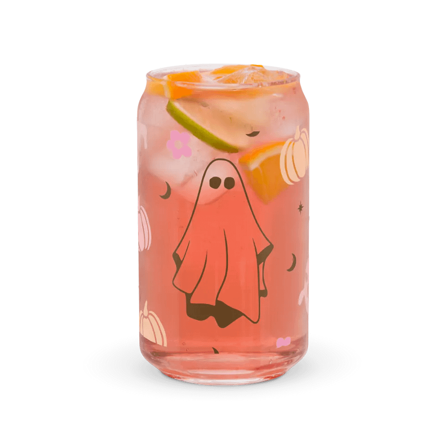 Cute Ghosty Halloween Glass Cup product image (7)
