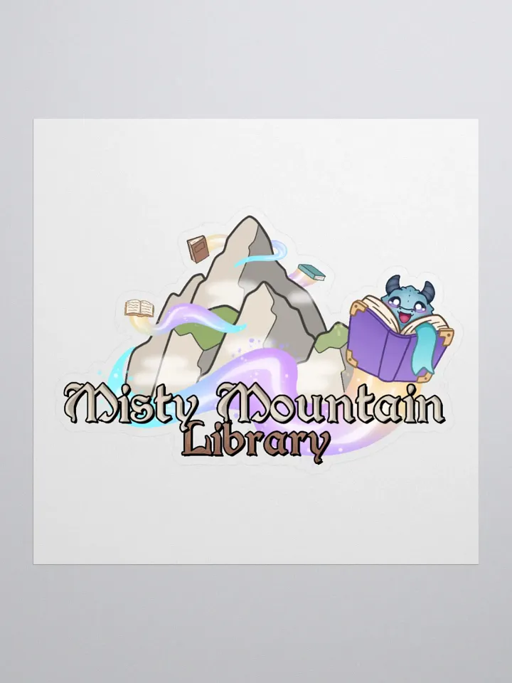 Misty Mountain Library Sticker product image (1)