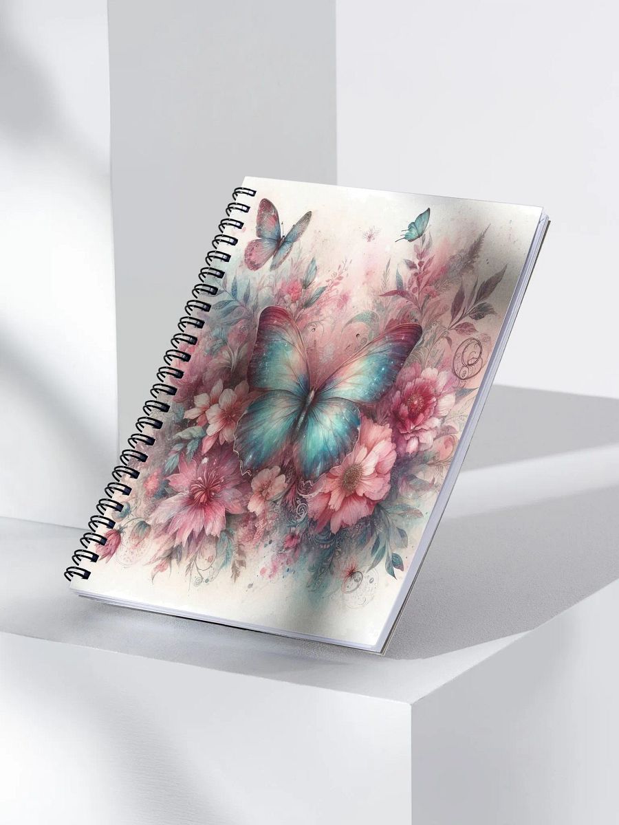 Blue and Pink Butterflies-Spiral Notebook product image (3)