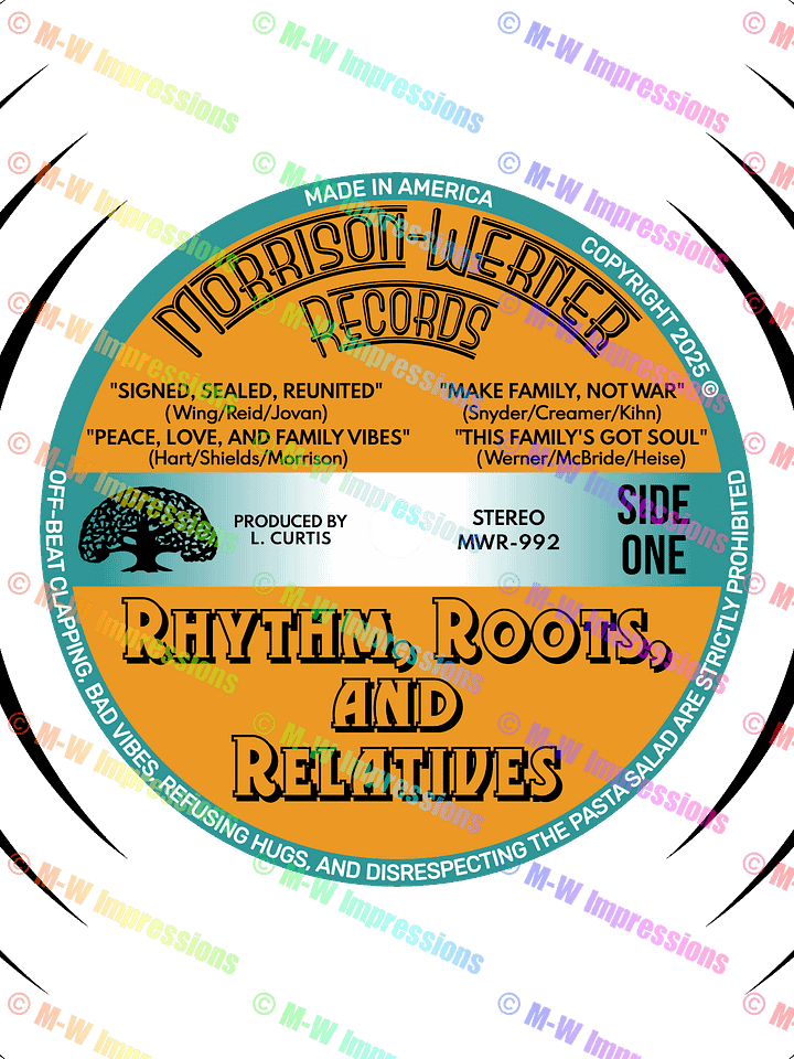 "Rhythm, Roots, and Relatives" Supersoft T-Shirt (Blk) product image (2)