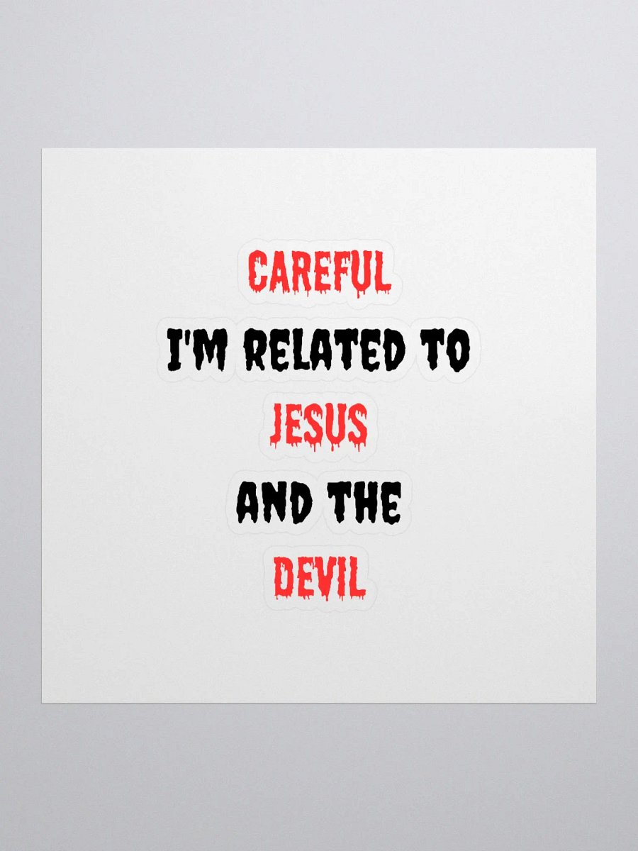 Related to Jesus and the Devil Kiss Cut Stickers product image (2)