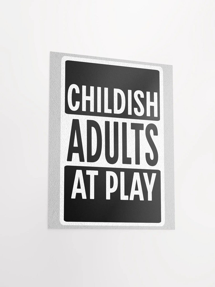 Parental Advisory Sign Board Game Room Poster - 11
