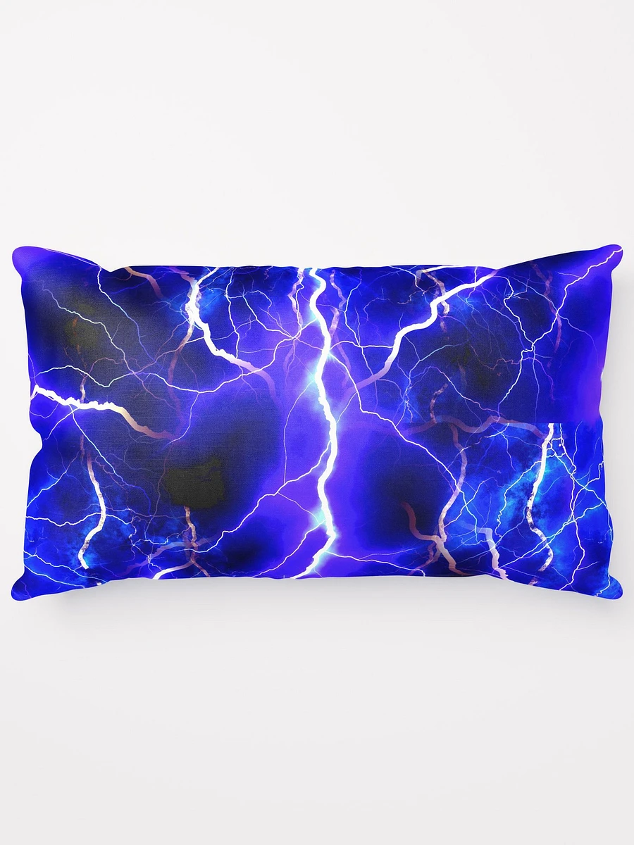 Blue Lightning Throw Pillow product image (14)