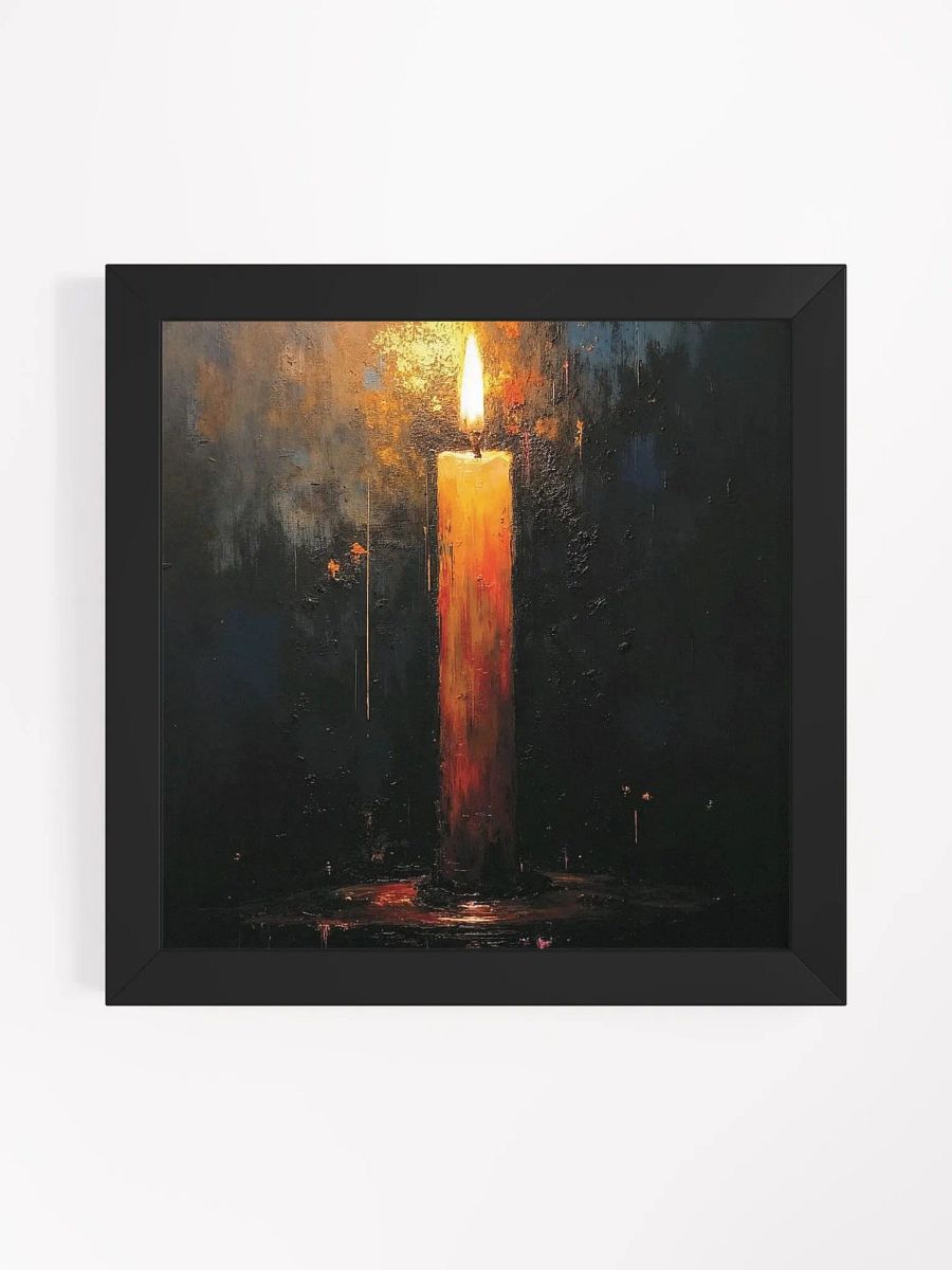 Ethereal Glow Candlelight Framed Print product image (41)