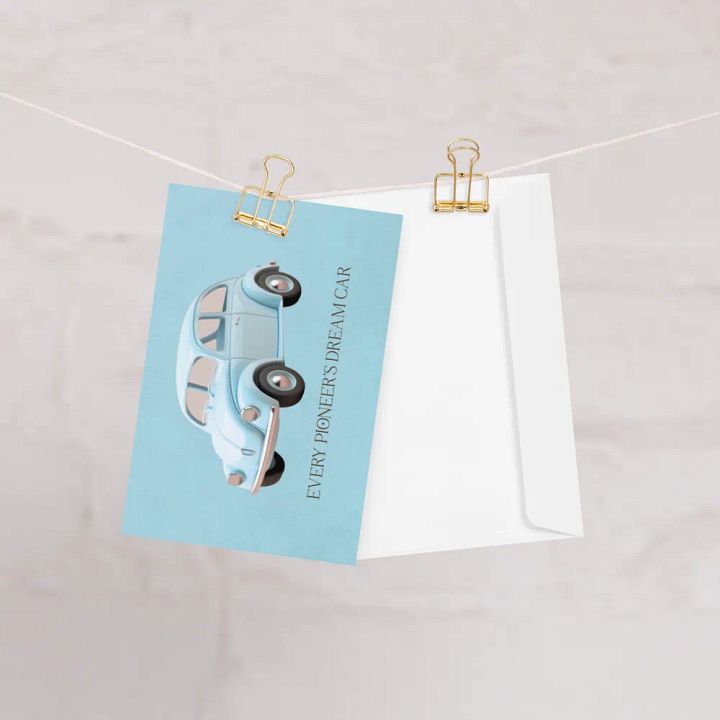 Every Pioneer's Dream Car Greeting Card product image (1)