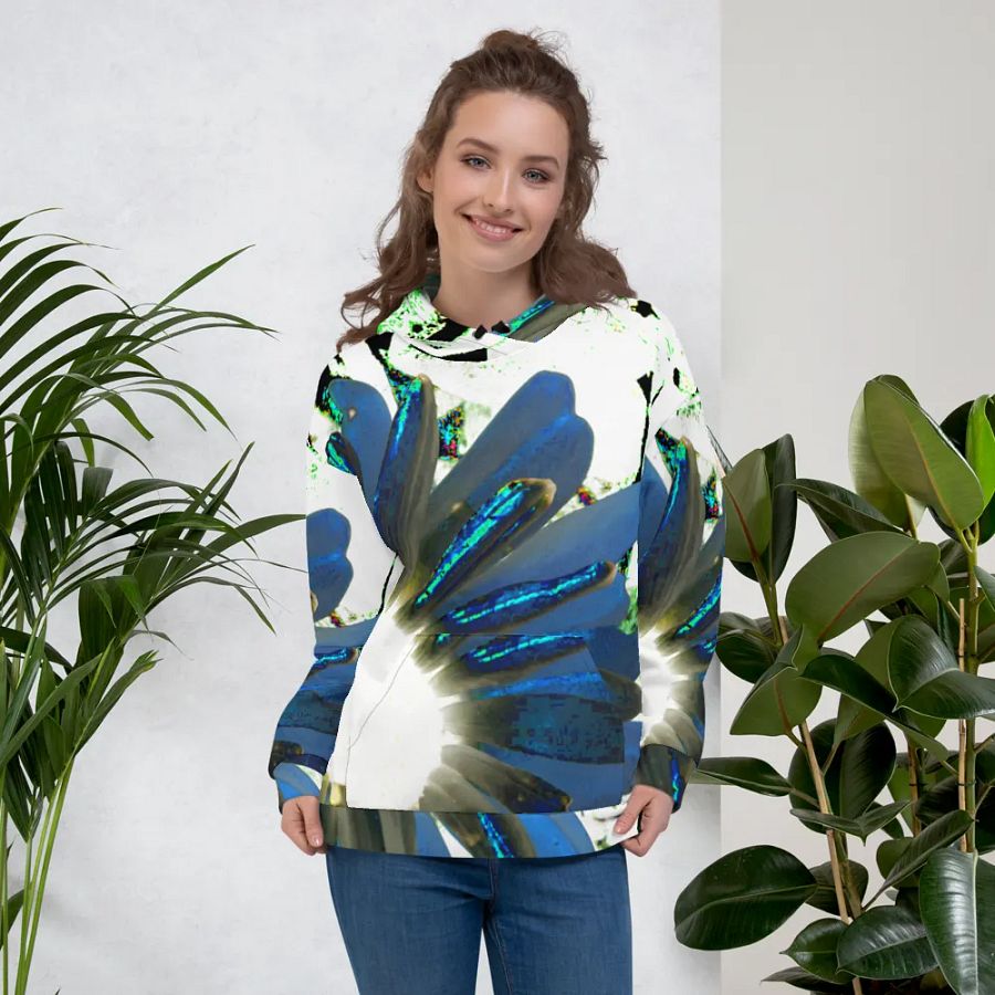 Cool Abstract Daisy Flowers Unisex All Over Print Pull On Hoodie product image (1)