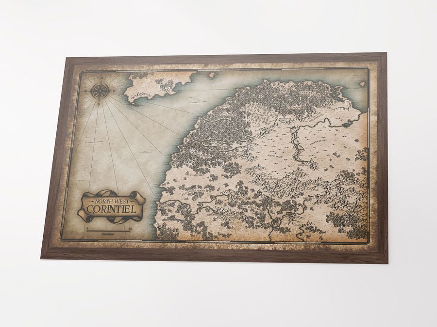 North West Corintiel Map Poster product image (5)