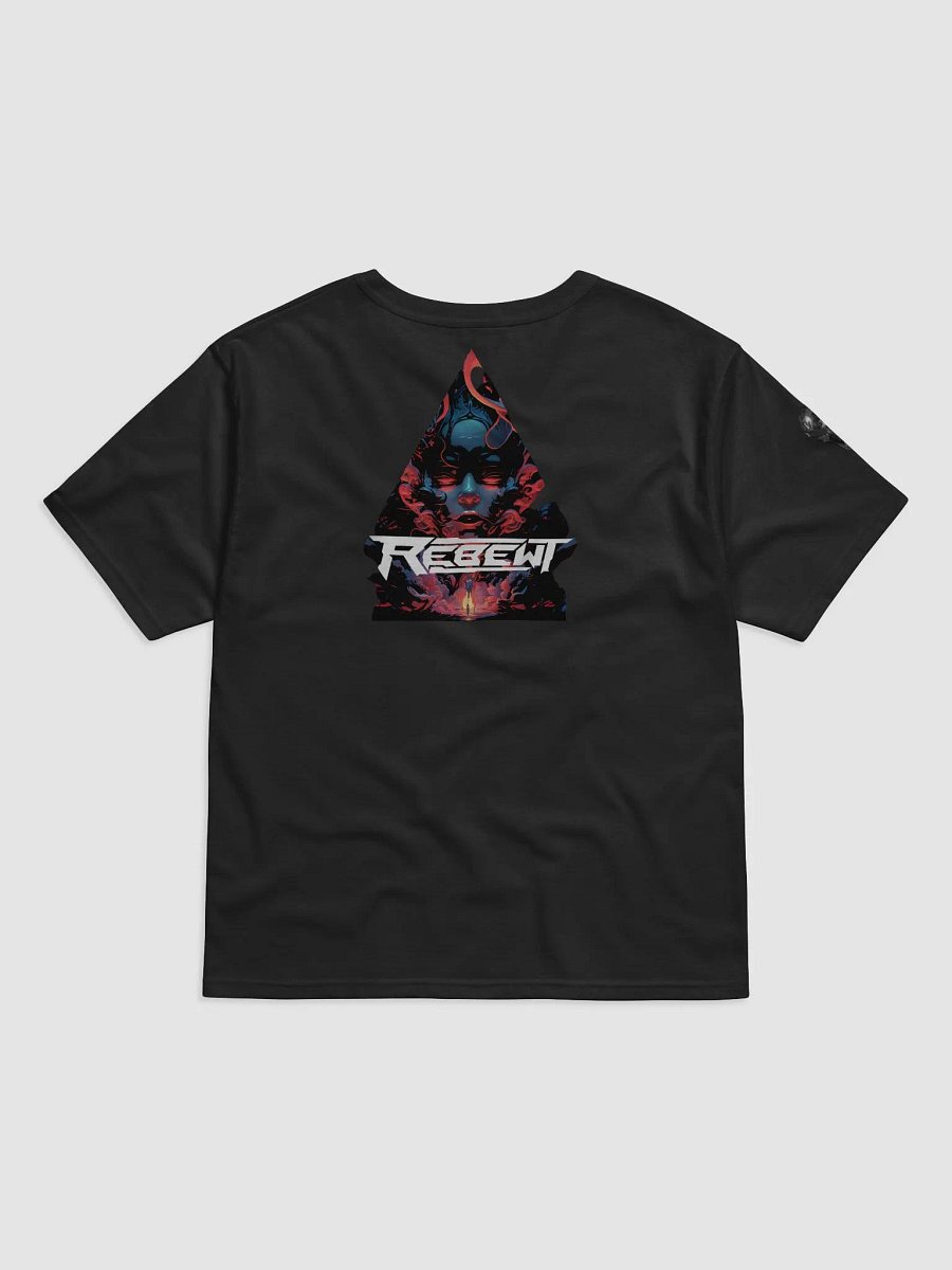 Full design logo with Rebewt white logo in front, small alien on arm. product image (6)