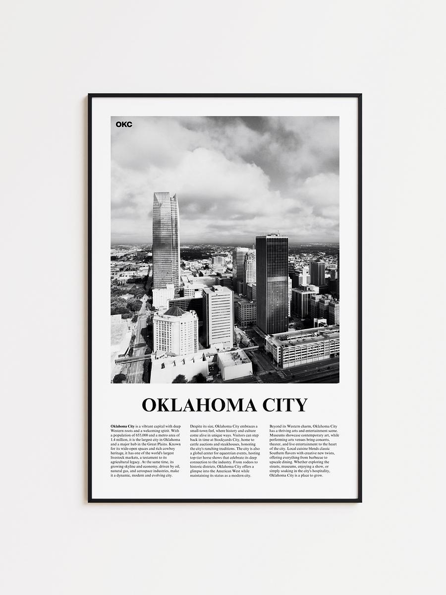 Oklahoma City 01 Newspaper Poster product image (1)