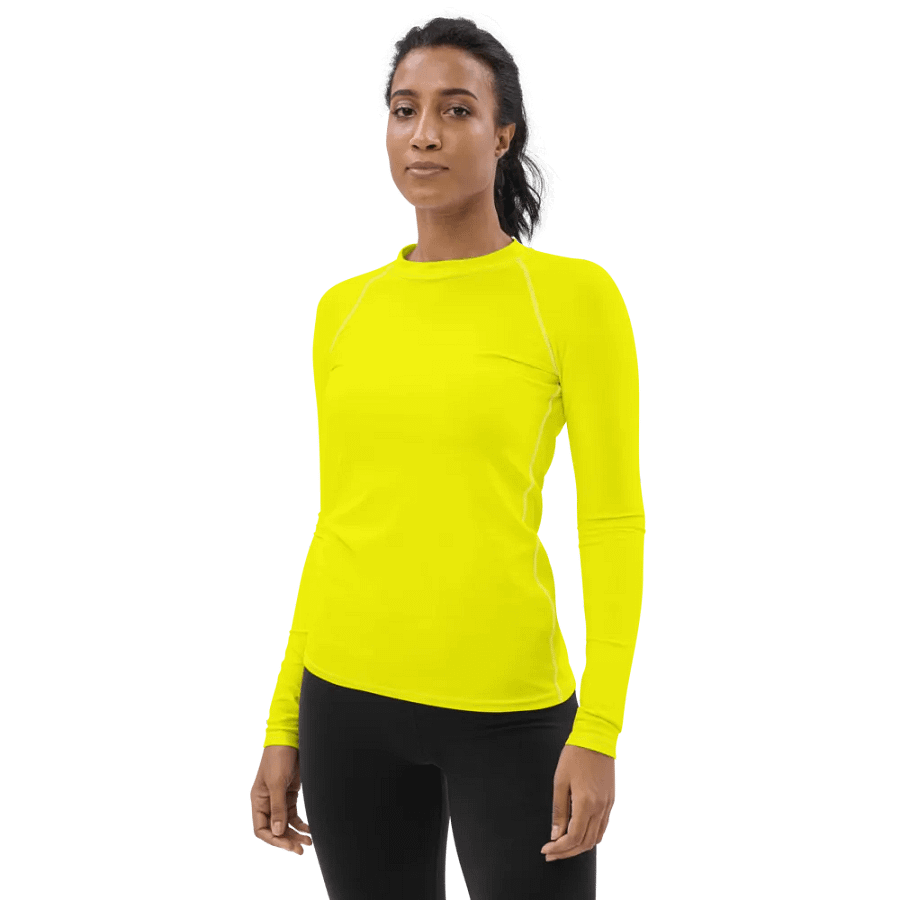 Plain Color Yellow Rash Guard product image (3)