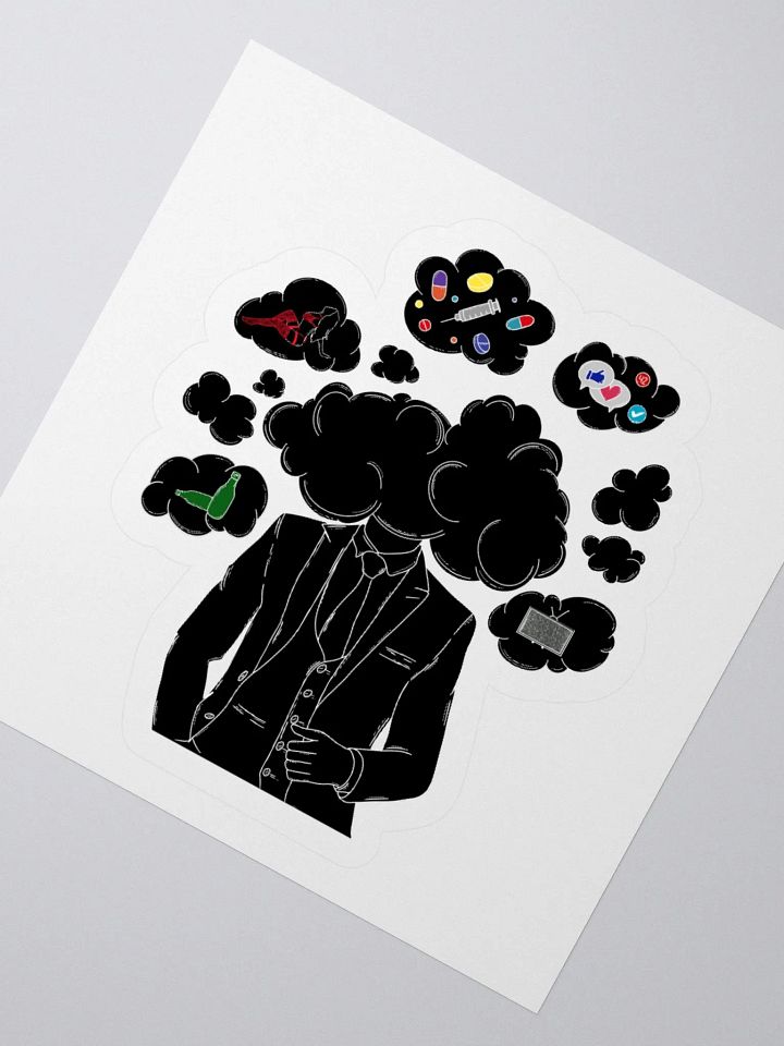 Head in the clouds Kiss Cut Stickers product image (2)