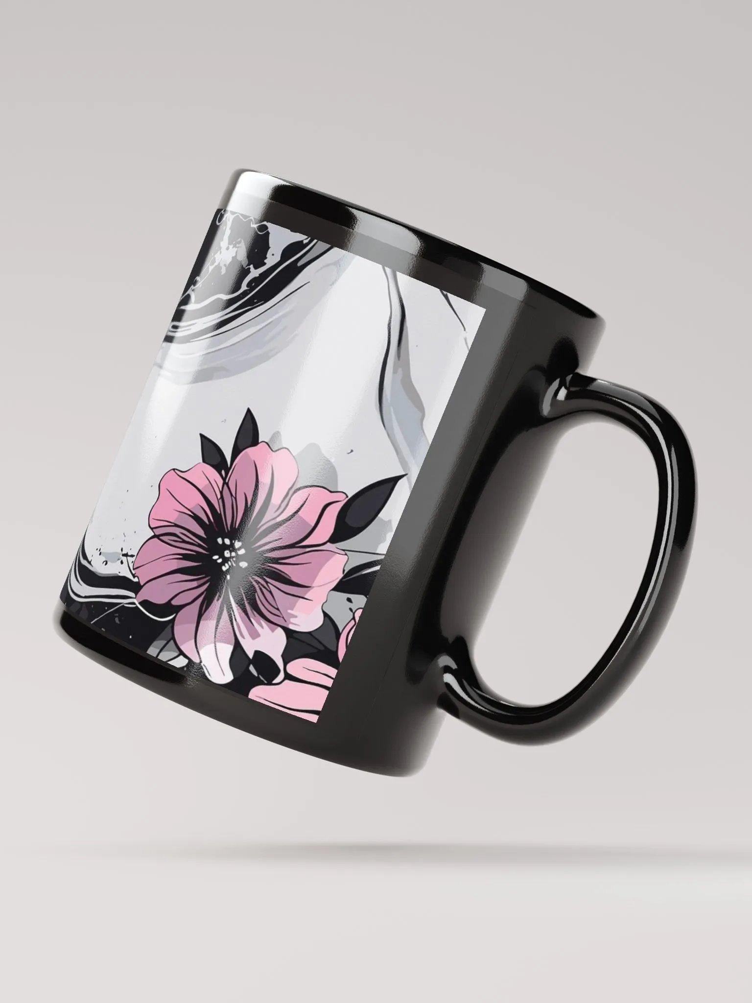 Fluid Floral Elegance Marble Mug product image (4)