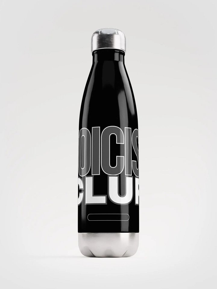 Chrome-Effect Stoicism Club Water Bottle product image (1)