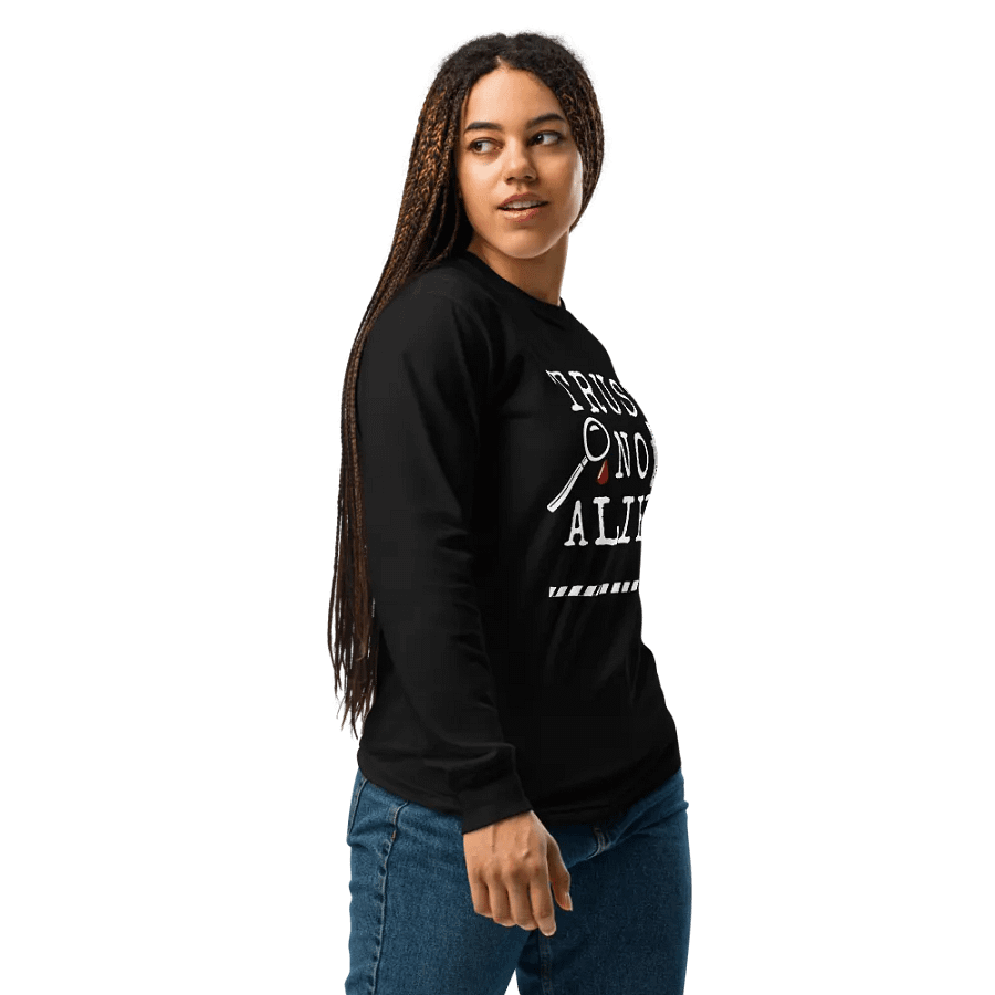 CrimeClothes Trust No Alibi Long Sleeve T-Shirt product image (12)