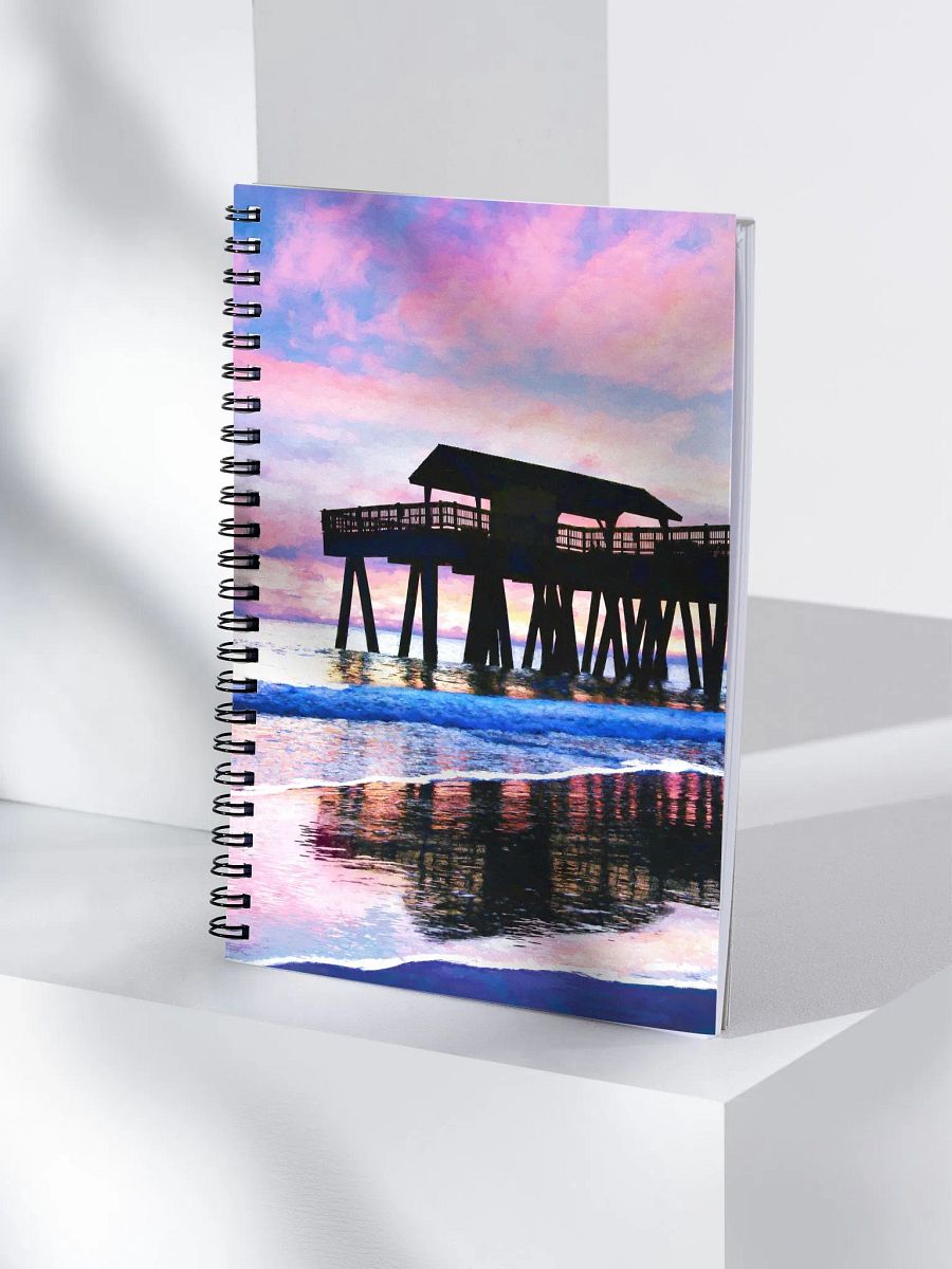 Colorful Tybee Island Sunrise - Georgia Coast - Spiral Notebook product image (4)