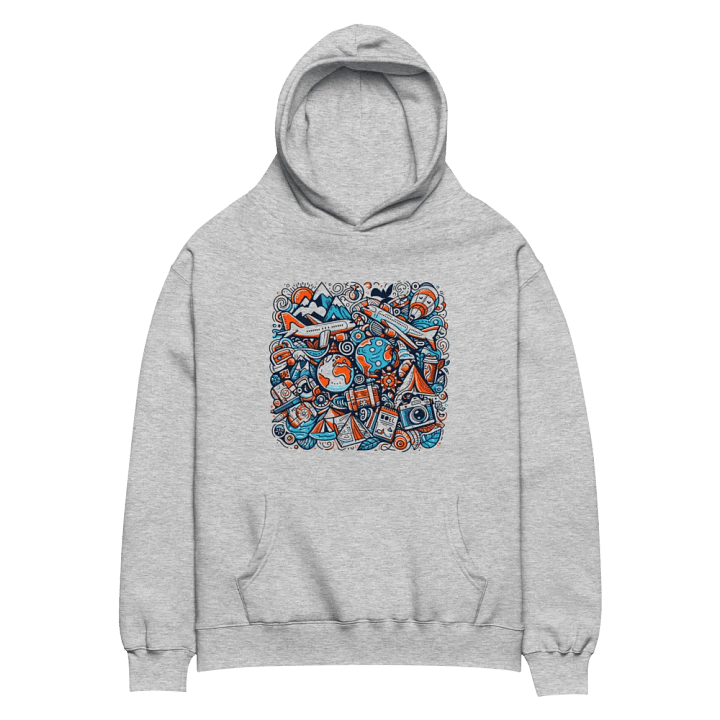 AS Colour Unisex Premium Oversized Hoodie | AI-Designed Symbols of Adventure product image (2)